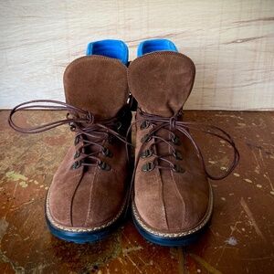 Oliver Sweeney Brown Suede Leather Boots Size 9, Men's